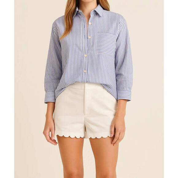 IVY COAST Tops - NEW IVY COAST amelia top in nautical stripe blue